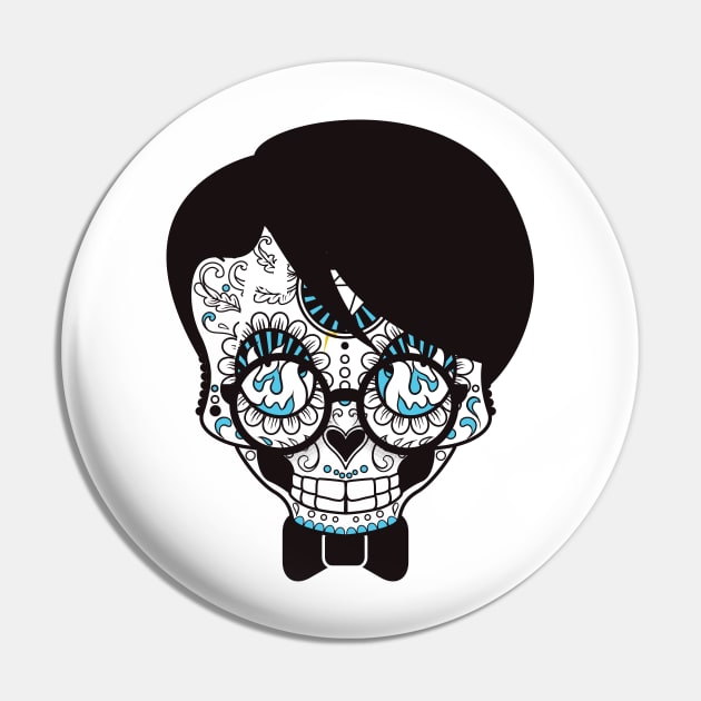 Harry Skull Thunder Wizard Pin by positivedesigners