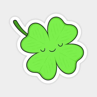 Happy Lucky Clover Magnet