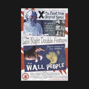 "The Late Night Double Feature" poster T-Shirt
