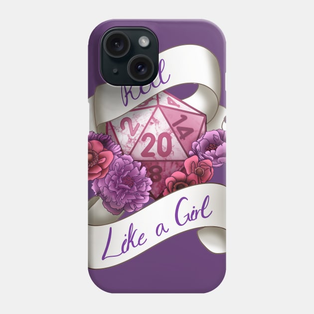 Roll like a Girl Phone Case by CrowleyCreations