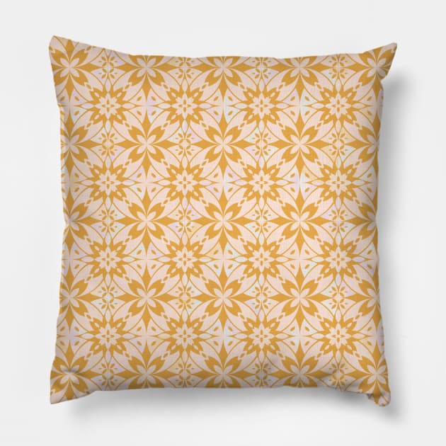 Mustard Boho Tile / Geomerty Pattern Pillow by matise