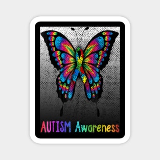 Autism Awareness T-ShirtColorful Butterfly Autism Awareness T-Shirt_by Magnet