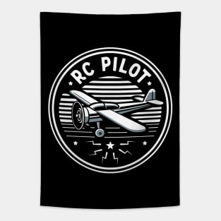 RC Pilot Remote Control Airplane Tapestry