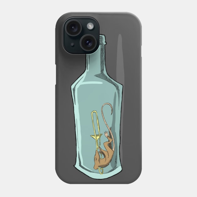 Trombone Mouse Phone Case by DMBarnham