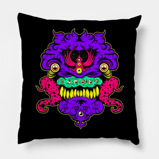 PSYCHEDELIC Pillow by KOKAIART