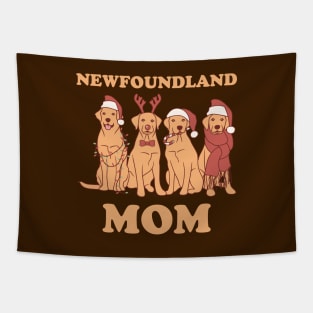 Newfoundland Mom Christmas Dog Tapestry