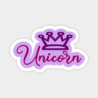 king Unicorn Magnet