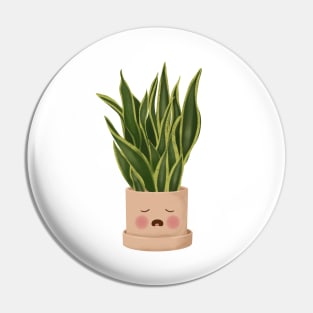 Cute Plant Illustration, Snake Plant 2 Pin