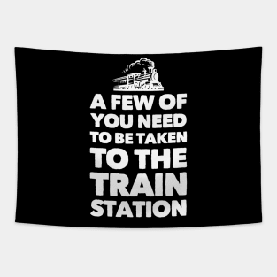 Train Station Tapestry