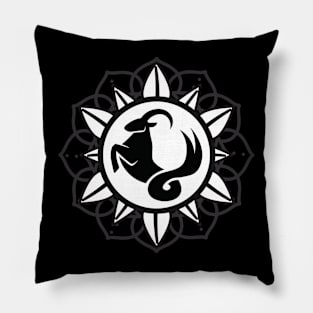 capricorn zodiac sign Pillow