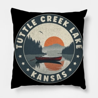 Tuttle Creek Lake Kansas Sunset Pillow