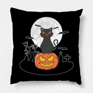 Halloween cat Pillow