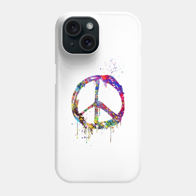 Peace Sign Phone Case by erzebeth