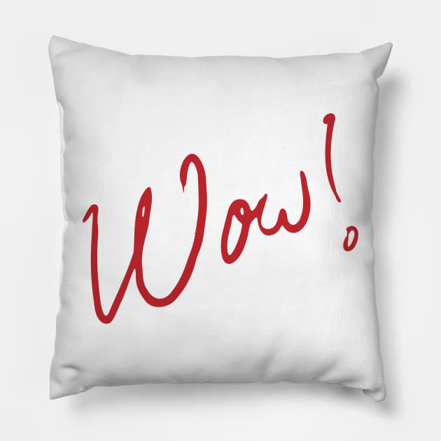 Signal Wow! Pillow by Creatum