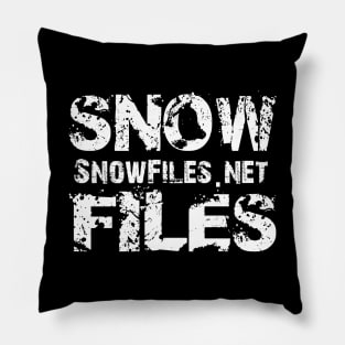 Snow Files Logo Pillow