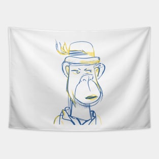 dandy monkey ecopop fancy and stubborn sketch Tapestry