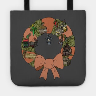 Frontierland Christmas Wreath Tote