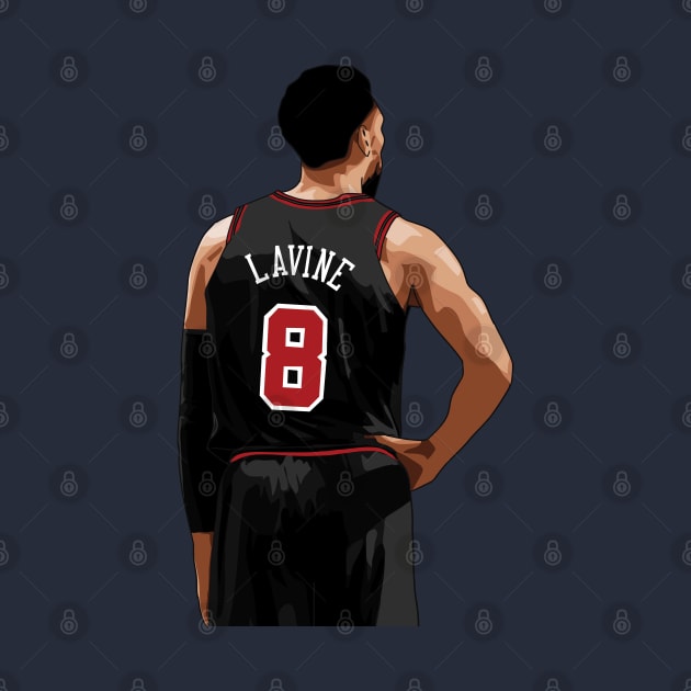 Zach Lavine Vector Back by qiangdade