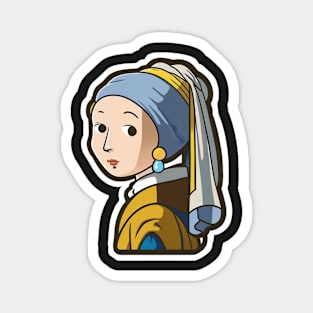 Girl with a Pearl Earring Magnet