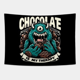 Chocolate Addict Therapy Monster Tapestry