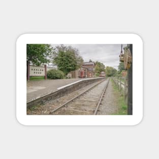 Hadlow Road 1950's railway station, Wirral, England Magnet