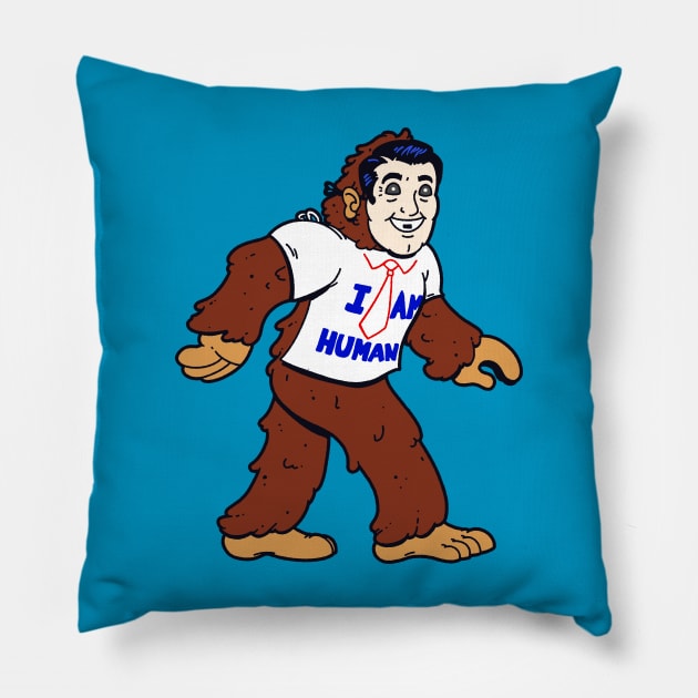 MaskSquatch Pillow by blairjcampbell