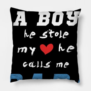Papa Gifts Shirts from Grandson, he Stole My Heart Pillow
