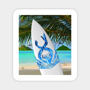 Thrawn's Cerulean Chimaera Surfboard Magnet