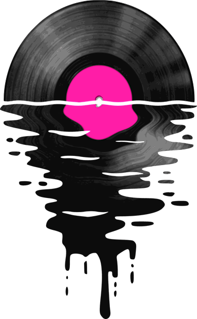 Vinyl LP Music Record Sunset Pink Kids T-Shirt by Nerd_art