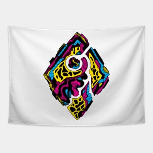 CMYK Abstract Rhombus Tapestry