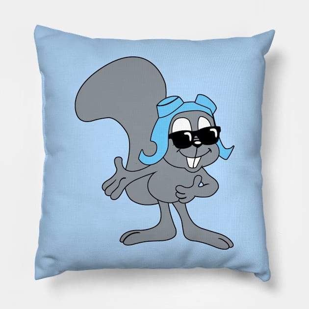 Cool Rocky - Rocky and Bullwinkle Pillow by LuisP96