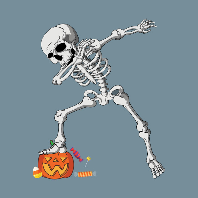 Disover Halloween Dabbing Skeleton Shirt Pumpkin Candy Dab Boys.png - Dabbing Skeleton Candy Halloween - T-Shirt