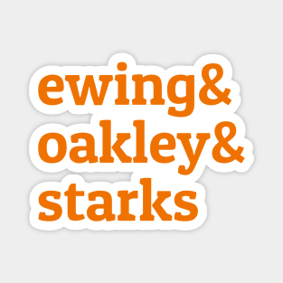 Ewing And Oakley And Starks Magnet