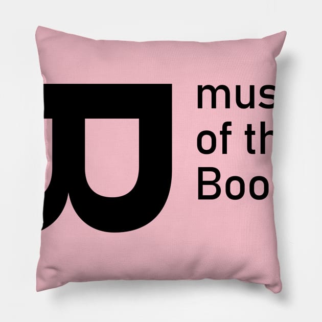 museum of the Boobies (small logo) LS Pillow by Chicanery