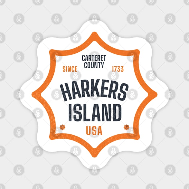 Harkers Island, NC Summertime Vacationing Sun Signs Magnet by Contentarama