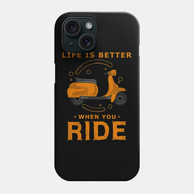 Scooter for Beginners Phone Case by Markus Schnabel