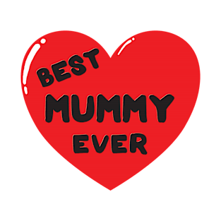 Best mummy ever heart doodle hand drawn design T-Shirt