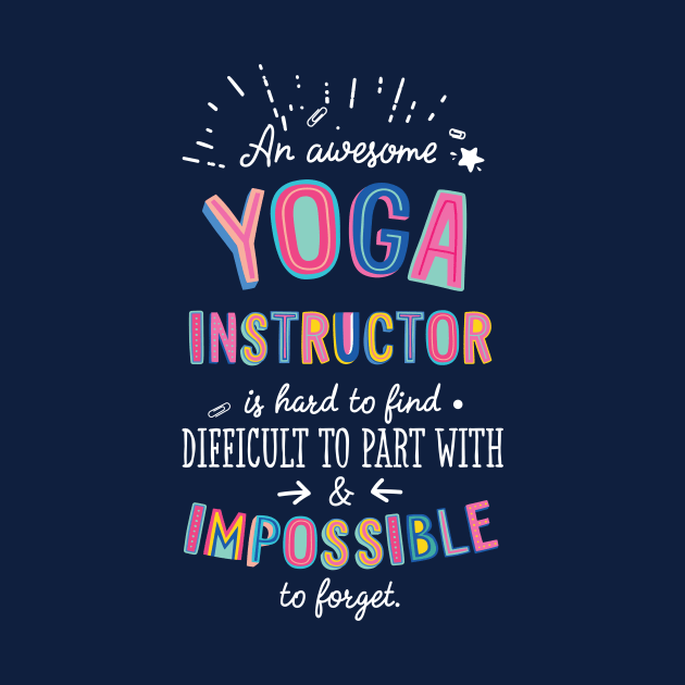 An awesome Yoga Instructor Gift Idea - Impossible to Forget Quote by BetterManufaktur