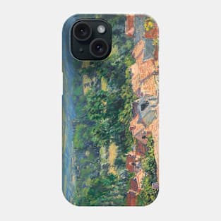 View of the Village of Giverny by Claude Monet Phone Case