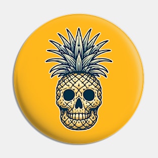 Skull Pineapple Pin