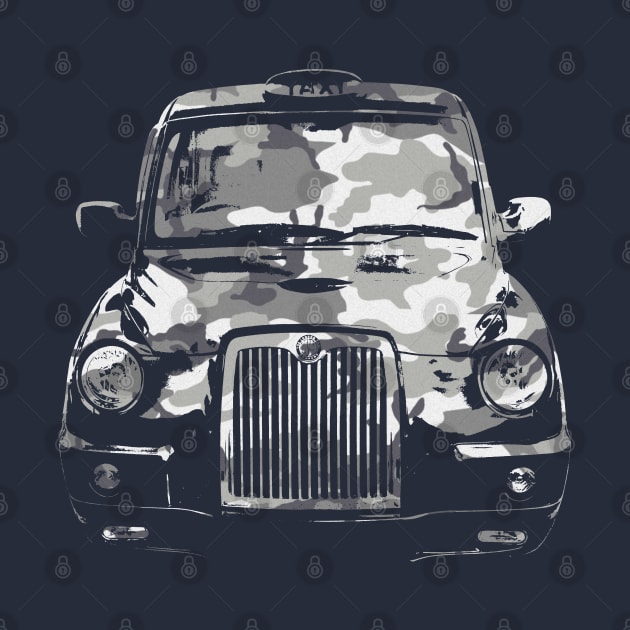 London black cab taxi monoblock urban camo by soitwouldseem