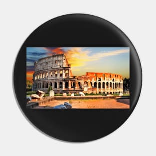 Colosseum at sunset Pin