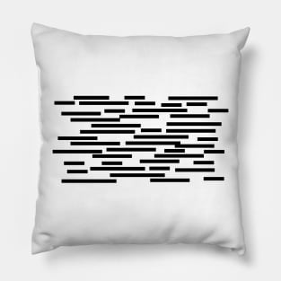 black geometric lines Pillow