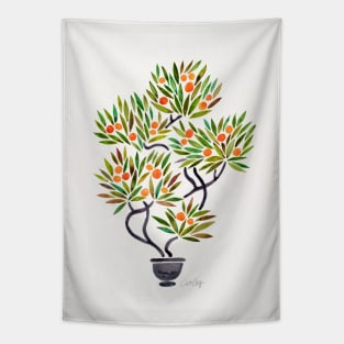 Orange Bonsai Orange Tapestry