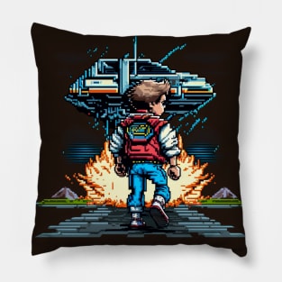 Marty Pixelated art Pillow