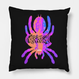 Tarantula Silhouette V67 (Tie Dye) Pillow