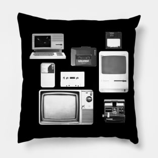 Retro TV, Music, PC Pillow