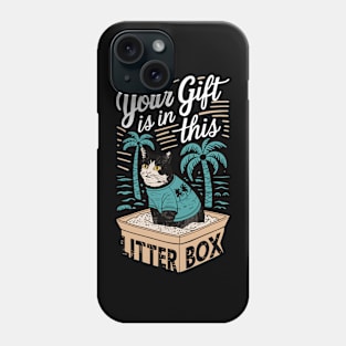 Cat in box Phone Case