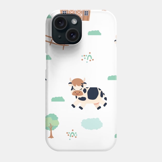 Farm cute animals pattern Phone Case by essskina