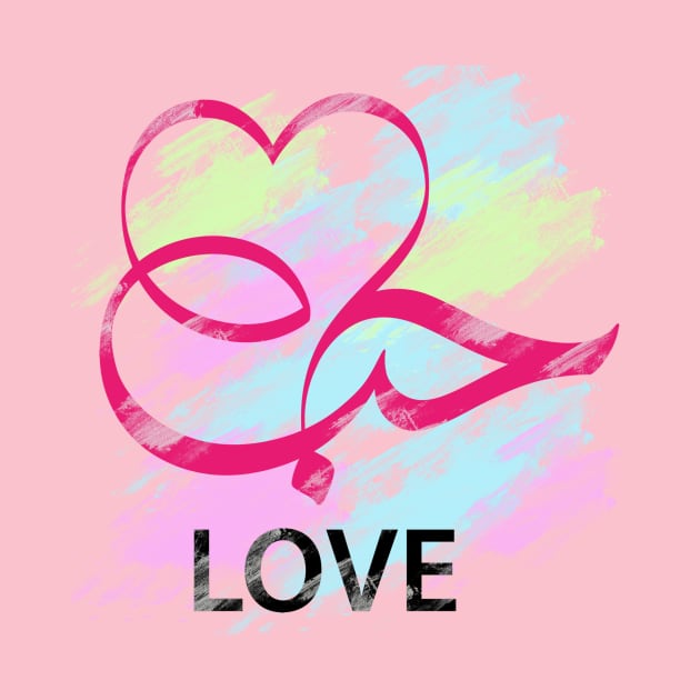 Love in Arabic calligraphy by calligraphyArabic